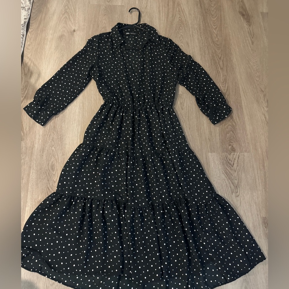 Polka dress from zara